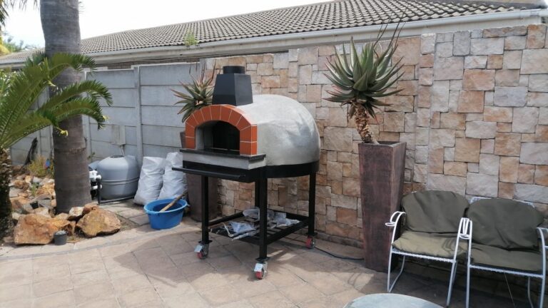 Eco Pizza Ovens portable pizza oven on a wheeled stand