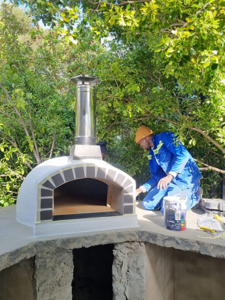 Eco Pizza Ovens Mezzano wood-fired pizza oven installation