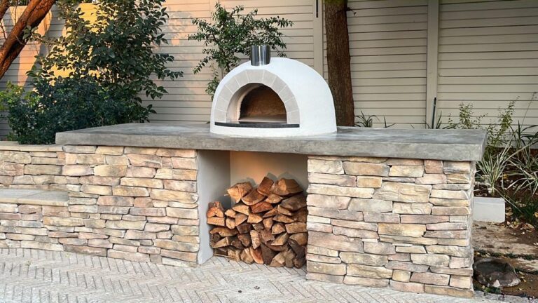 Eco Pizza Ovens Piccola wood-fired pizza oven installation
