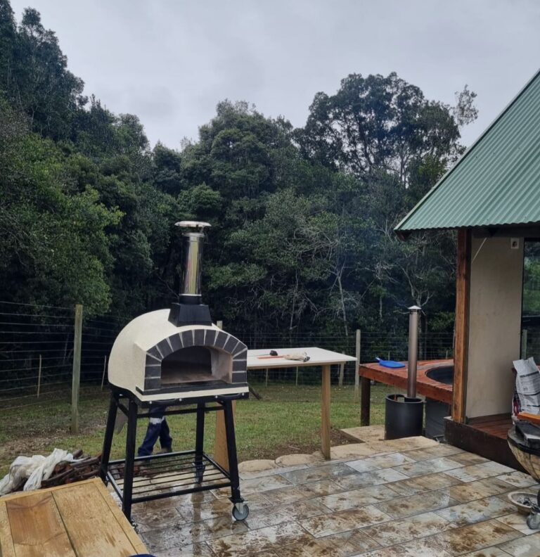 Eco Pizza Ovens portable pizza oven on a wheeled stand