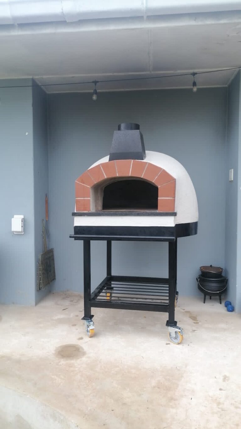 Eco Pizza Ovens portable pizza oven on a wheeled stand