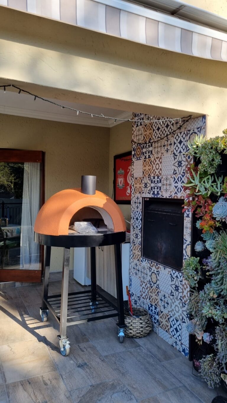 Eco Pizza Ovens portable pizza oven on a wheeled stand